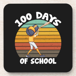 Porta-copo Garotos 100 Dias De Escola Meninos Beisebol do 100