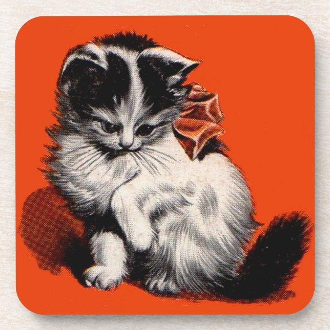 Porta-copo gatinho doce e sapo (Frente)