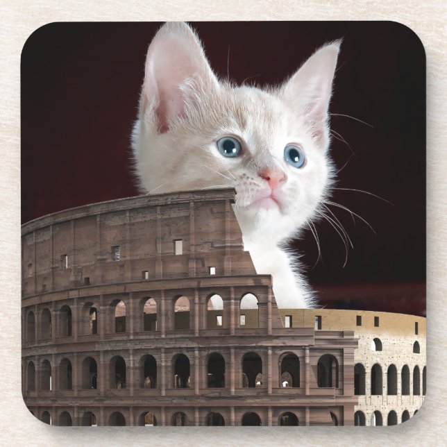 Porta-copo gatinho romano (Frente)