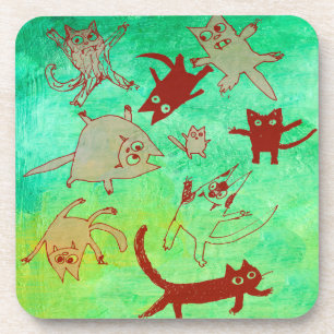 Porta-copo gatinhos levitating