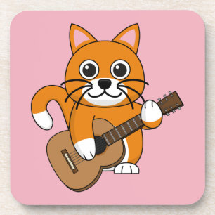 Porta-copo Gato Branco De Cor Laranja Cura A Tocar Cartografi