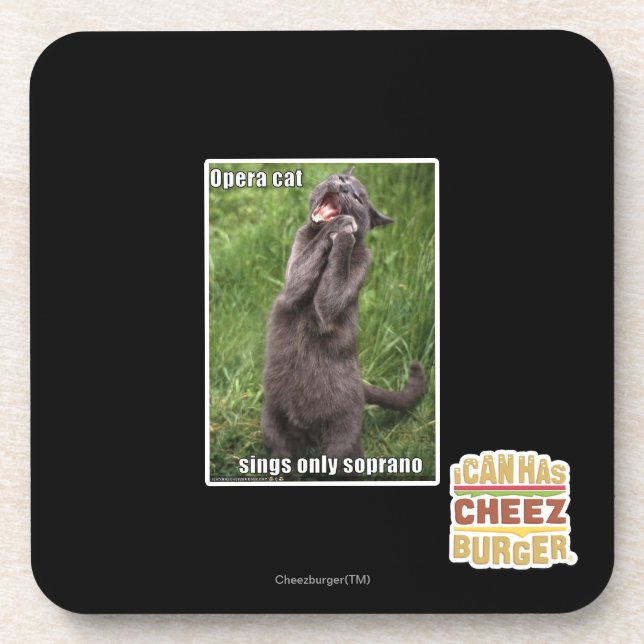 Porta-copo Gato da ópera (Frente)