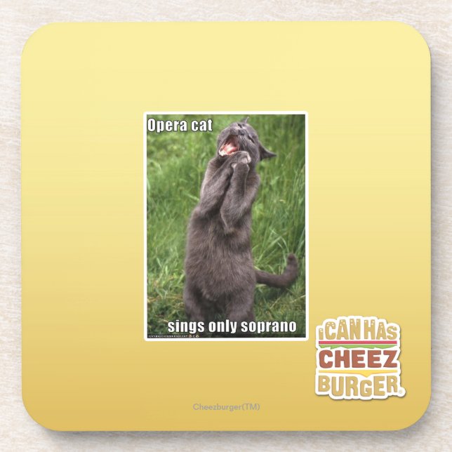 Porta-copo Gato da ópera (Frente)