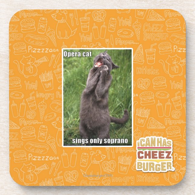 Porta-copo Gato da ópera (Frente)