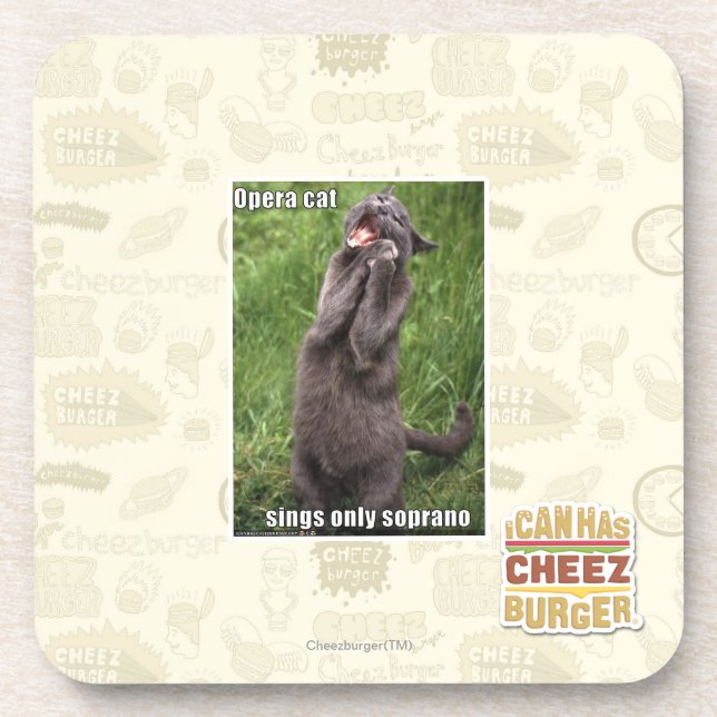 Porta-copo Gato da ópera (Frente)