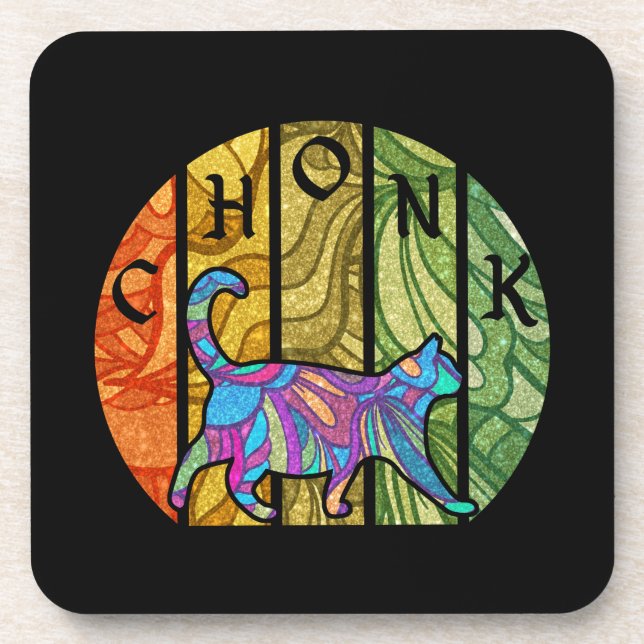 Porta-copo Gato de Pedra (Frente)