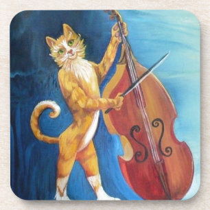 Porta-copo Gato e um Fiddle