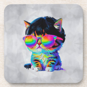 Porta-copo Gato Engraçado Fofo Smol (Pintura Nº 1)