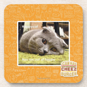 Porta-copo Gato feliz, fora de feliz