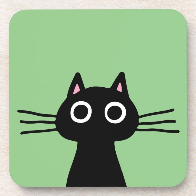 Porta-copo Gato Gato Gato Gato Gato Gato Preto Bonito - Arte  (Frente)