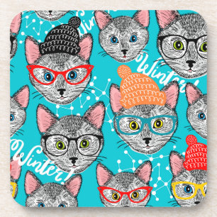 Porta-copo Gato no chapéu