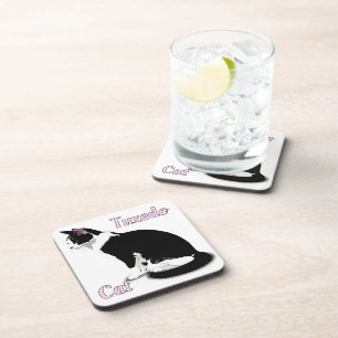 Porta-copo Gato Persa Preto e Branco Personalizado