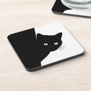 Porta-copo Gato Preto Astuto