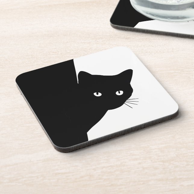 Porta-copo Gato Preto Astuto (Left Side)