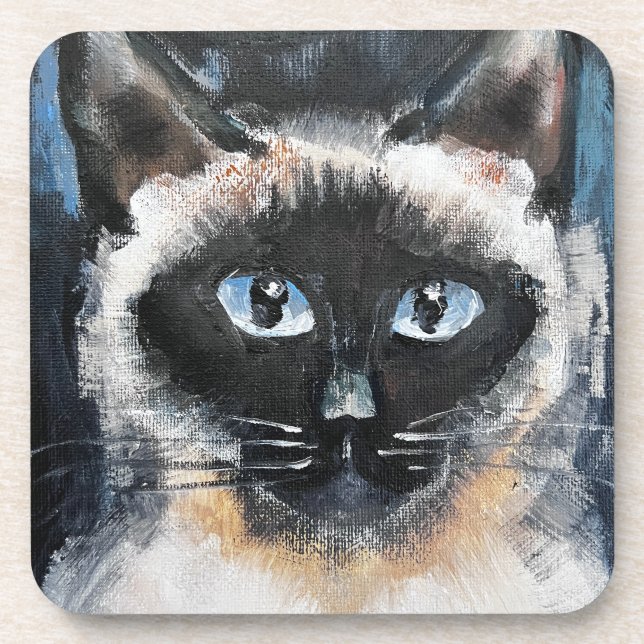 Porta-copo gato siamês (Frente)