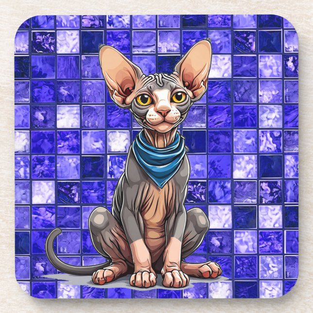 Porta-copo gato Sphinx (Frente)