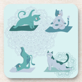 Porta-copo Gatos Yoga