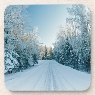 Porta-copo Gelo e neve   Frozen Winter Road Russia, Sibéria