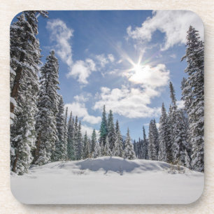 Porta-copo Gelo e neve Sunrise Winter Snow Alberta, Canadá