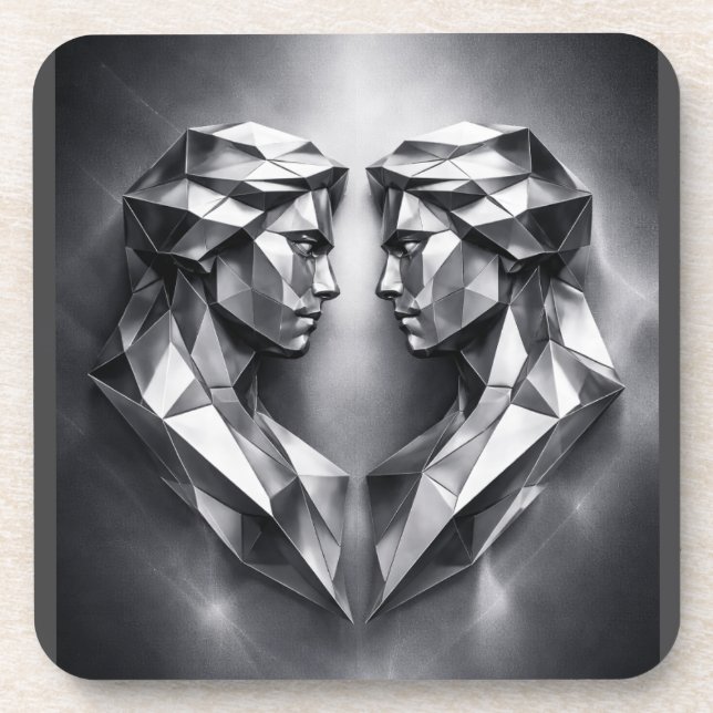 Porta-copo gemini zodiac sign (Frente)