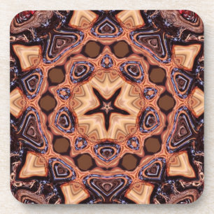 Porta-copo Geometria Choc Chip Mandala : Conjunto de 6