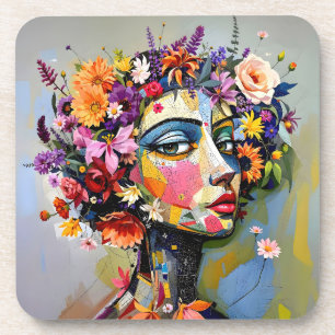Porta-copo "Geometria Floral" - Retrato Botânico