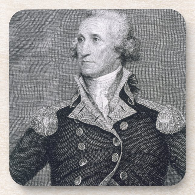 Porta-copo George Washington, gravado pelo calcinador Brown (Frente)