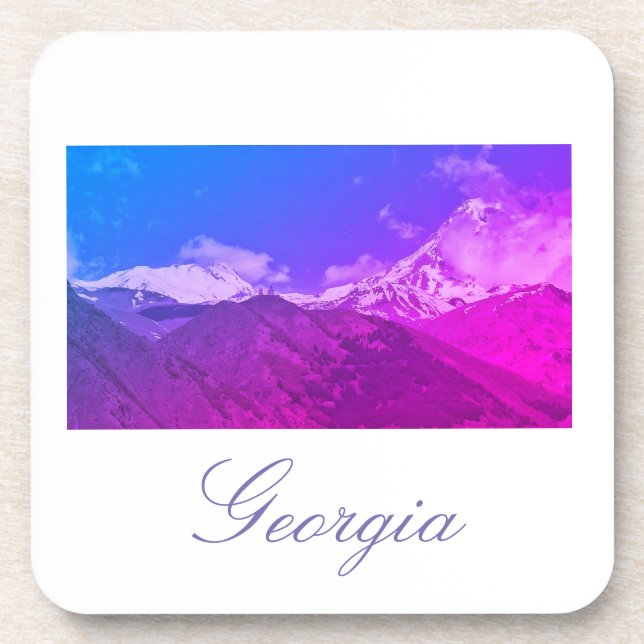 Porta-copo Georgia Kazbegi Arquitetura Coaster (Frente)