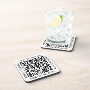 Porta-copo Gerador de Código QR Promoção Empresarial Moderna