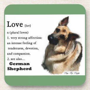 Porta-copo German shepherd Amor É