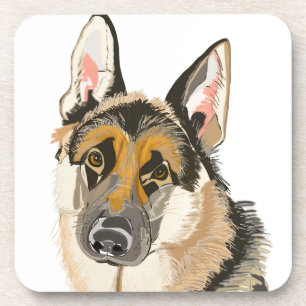 Porta-copo German shepherd lindo, desenho do cão de Alsation