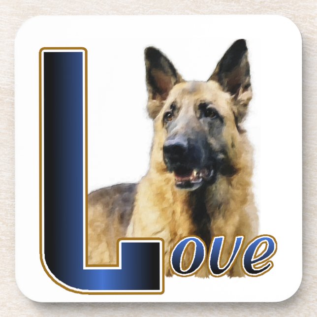 Porta-copo German shepherd Love (Frente)
