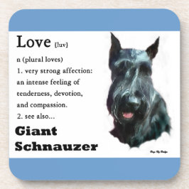 Porta-copo Giant Schnauzer Art