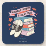 Porta-copo Gilmore Girls Finals Quote Design<br><div class="desc">Celebrate Rory Gilmore’s bookish priorities with this charming Gilmore Girls design. Featuring her classic saddle shoes and a towering stack of colorful books, this illustration is topped with the witty banner quote: “Who cares if I’m pretty if I fail my finals.” Surrounded by autumn leaves and Stars Hollow flair, it’s...</div>