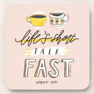 Porta-copo Gilmore Girls Life's Short Talk Fast - Coffee