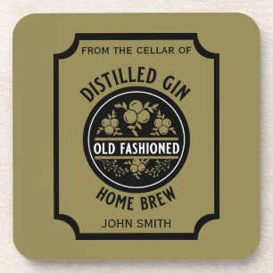 Porta-copo Gin Botão Personalizado
