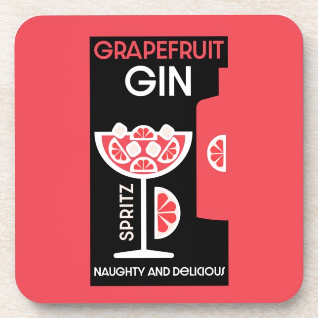 Porta-copo Gin Rosa (Frente)