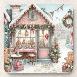 Porta-copo Gingerbread Bakery House Shop