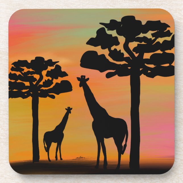 Porta-copo Girafa animal (Frente)