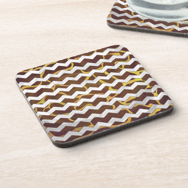 Porta-copo Giraffe Brown e Impressão Amarelo (Left Side)