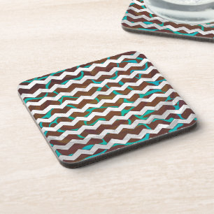 Porta-copo Giraffe Brown e Teal Impressão
