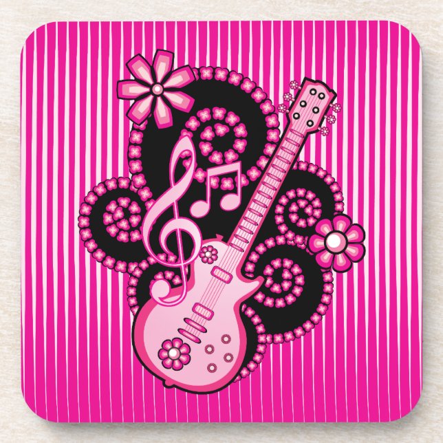 Porta-copo Girlie Guitar (Frente)