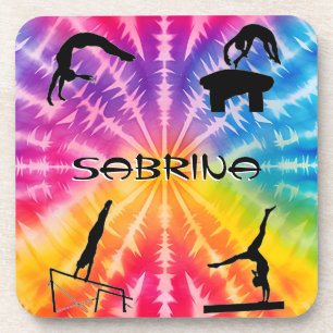 Porta-copo Girls Gymnastics Rainbow Tie-Dye