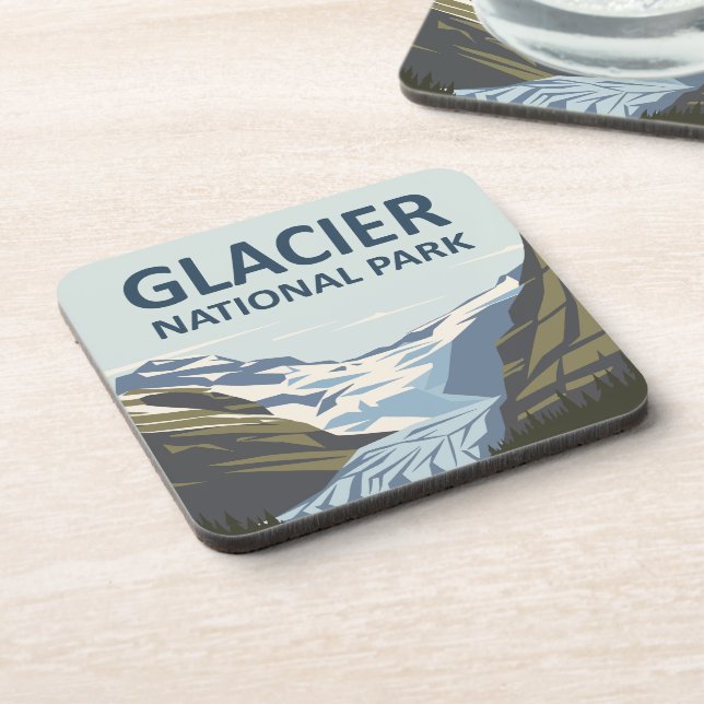 Porta-copo Glacier National Park Viagem Art (Left Side)