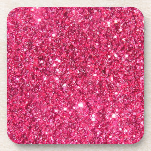 Porta-copo Glamour Hot Pink Glitter Print