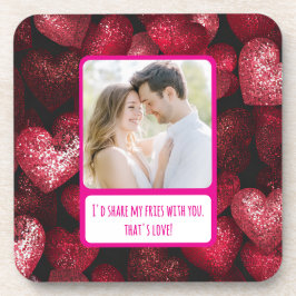 Porta-copo Glitey Love Compartilha Minhas Fritas