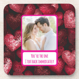 Porta-copo Glittery Love I Text Back Imediatamente