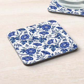 Porta-copo Glórias Matutinas Azul Cobalto Branco Estilo Delft