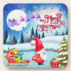 Porta-copo Gnomo De Natal E Papais noeis Leigh Gifts