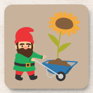 Porta-copo Gnomos do Jardim, bonitos e coloridos